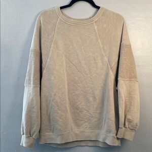 Madewell Men's Beige Crewneck Sweater